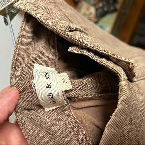 Cloth & Stone Brown Straight Leg Cargo Pants 24" - Picture 5 of 16